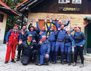 Planinci slikani na Grmadi