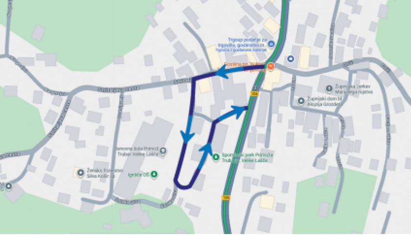 Pomembno obvestilo – prometni režim v okolici šole v Velikih Laščah